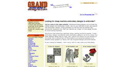 Desktop Screenshot of grandembroiderydesigns.com
